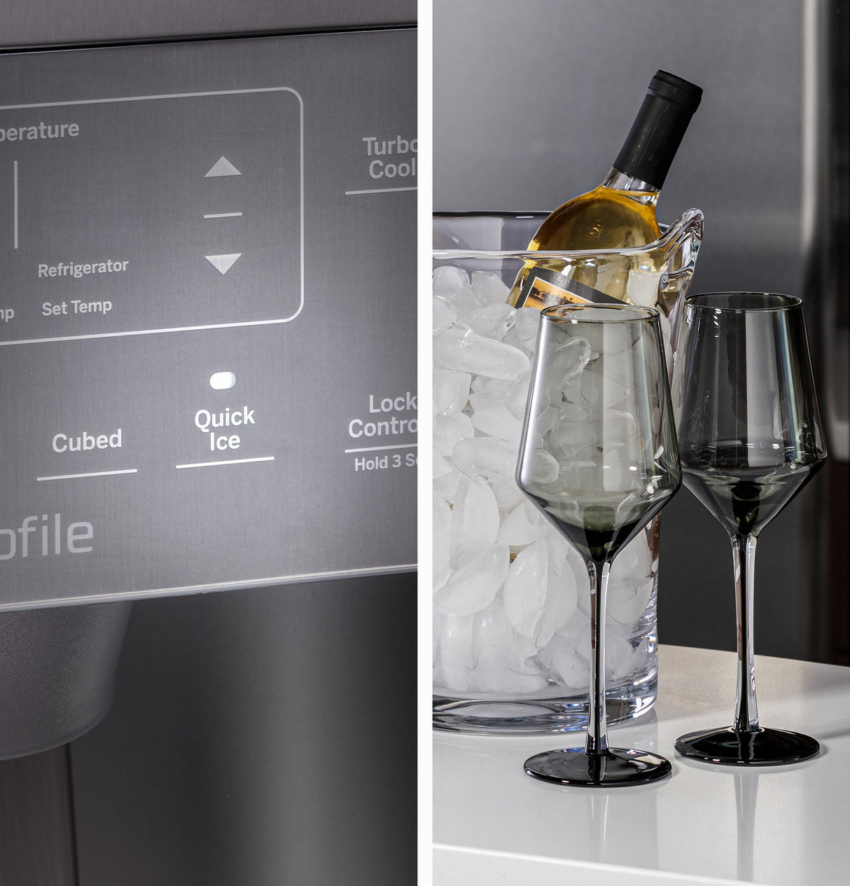 GE Profile™ 21.9 Cu. Ft. Counter-Depth Side-By-Side Refrigerator