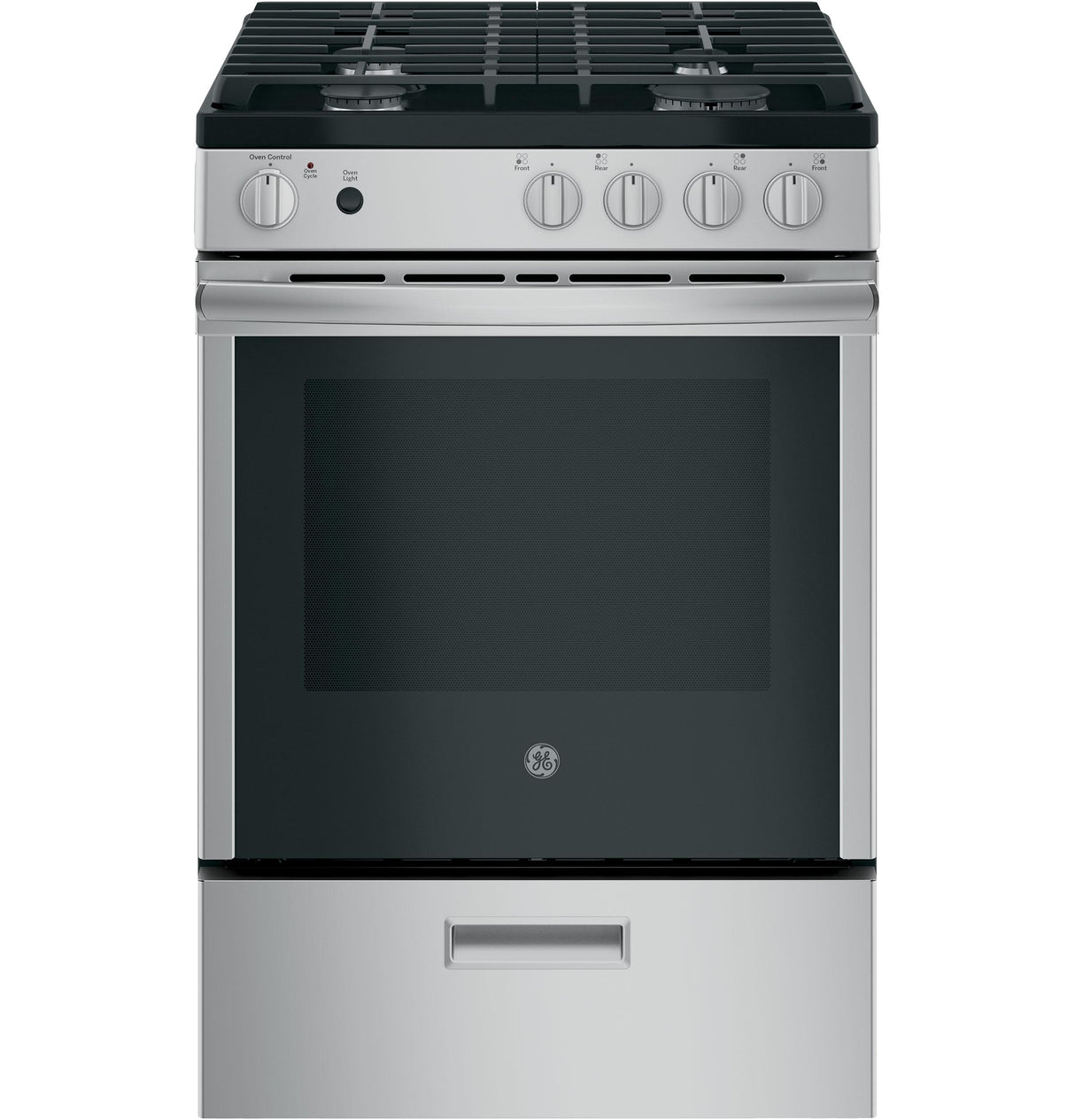 GE® 24" Steam Clean Free-Standing/Slide-in Gas Range