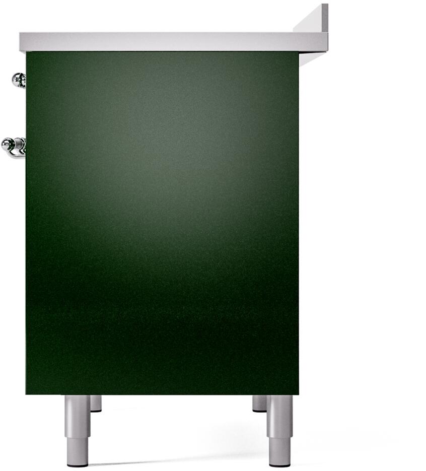 Nostalgie II 40 Inch Electric Freestanding Range in Emerald Green with Chrome Trim
