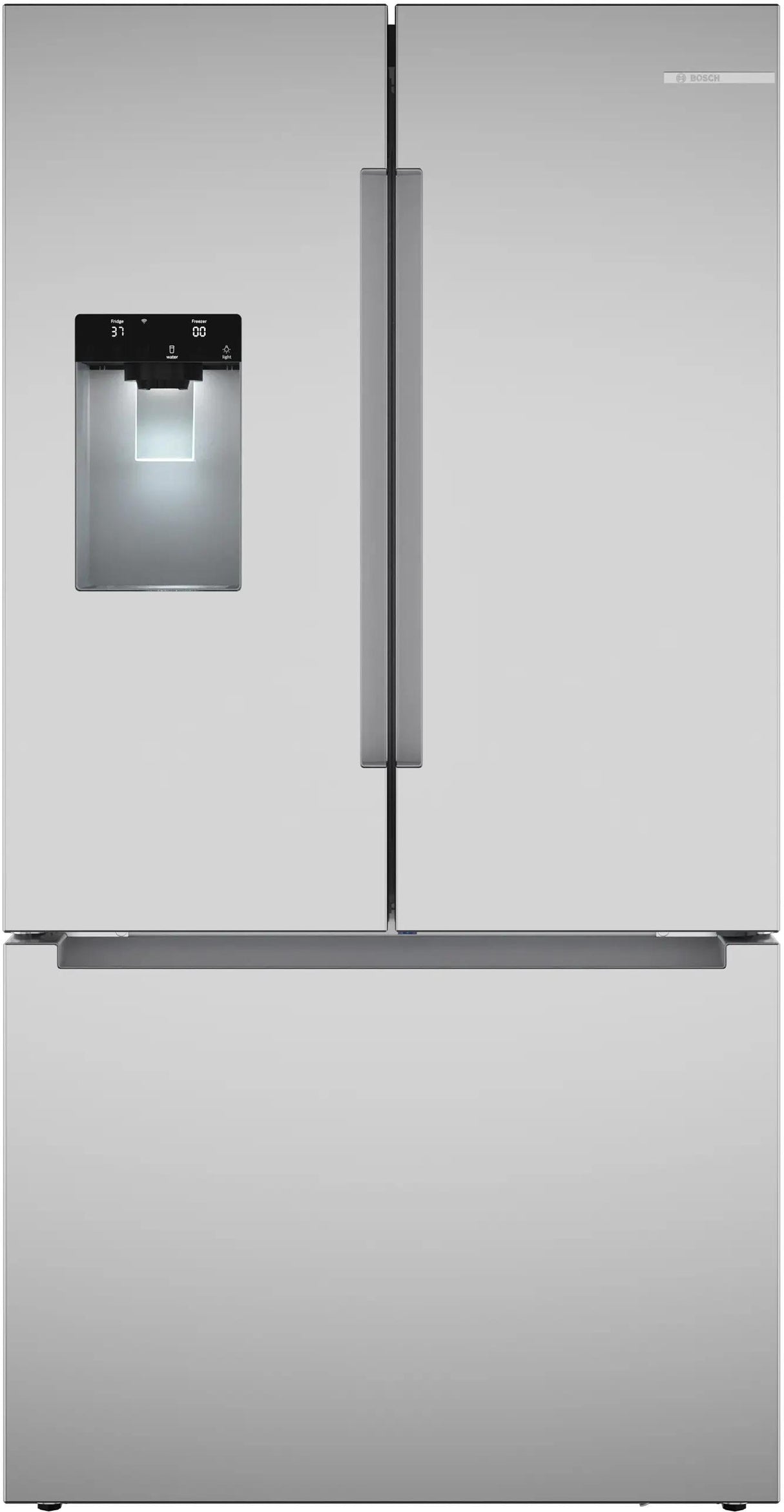 100 Series French Door Bottom Mount Refrigerator 36" Stainless steel (with anti-fingerprint), Total No Frost