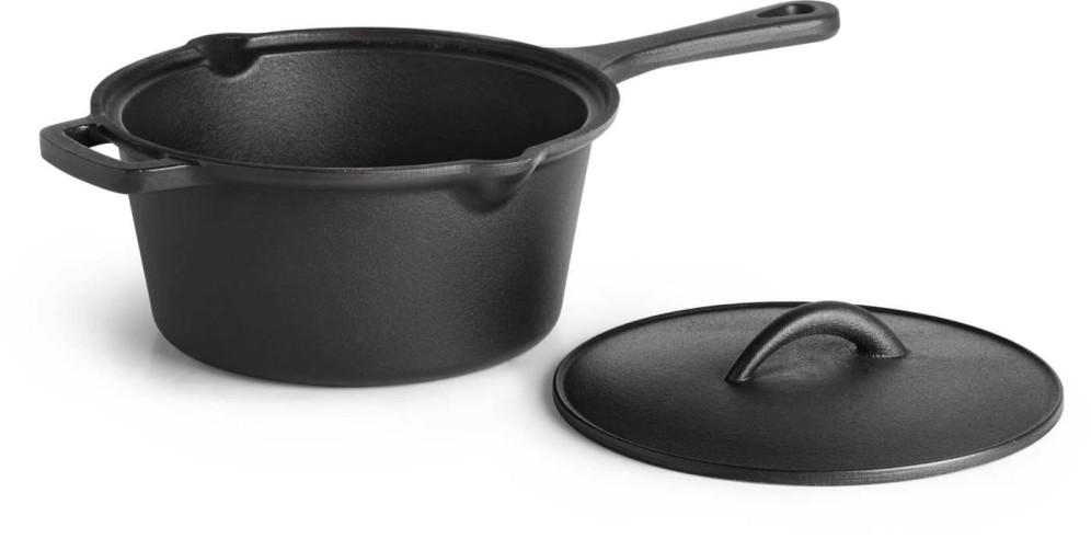 Cast Iron Sauce Pan with Lid