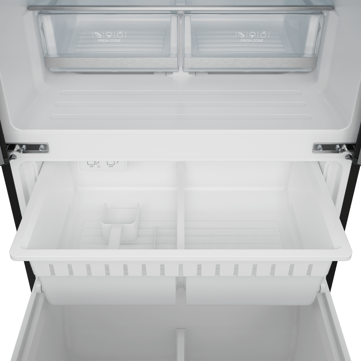 30 Inch 17.5 Cu Ft French Door Counter Depth Refrigerator With Ice Maker In Black/stainless Steel Gordon Ramsay Series