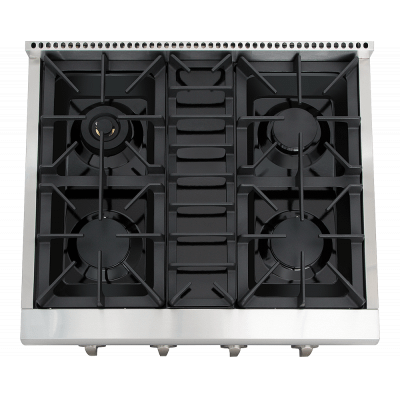 30 Inch Professional Gas Rangetop In Stainless Steel