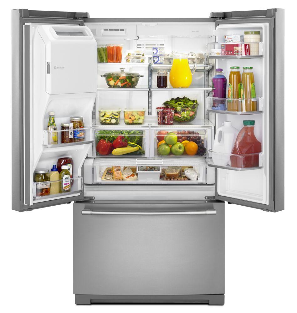 36- Inch Wide French Door Refrigerator with Dual Cool® Evaporators - 27 Cu. Ft.