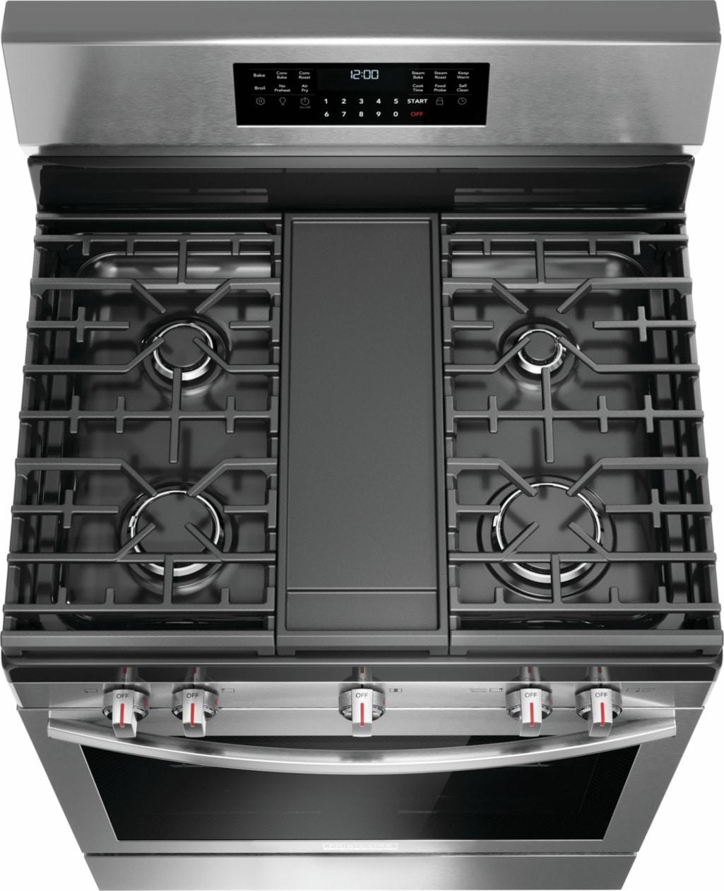 30" Rear Control Gas Range with Total Convection