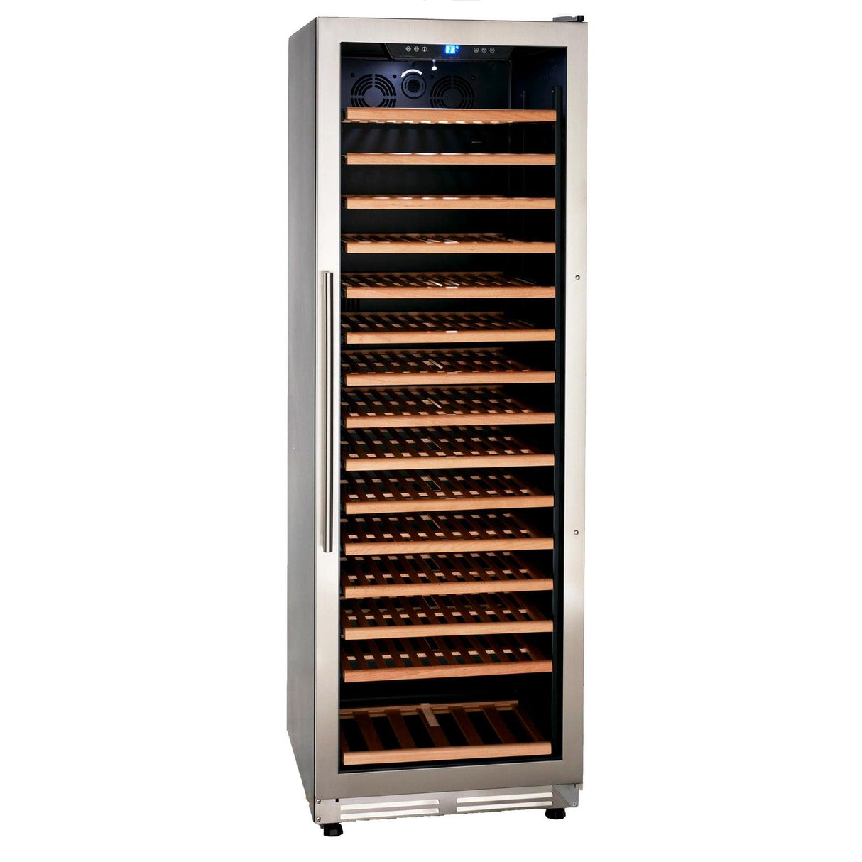 165 Bottle DESIGNER Series Wine Cooler - Stainless Steel / 165 Bottles