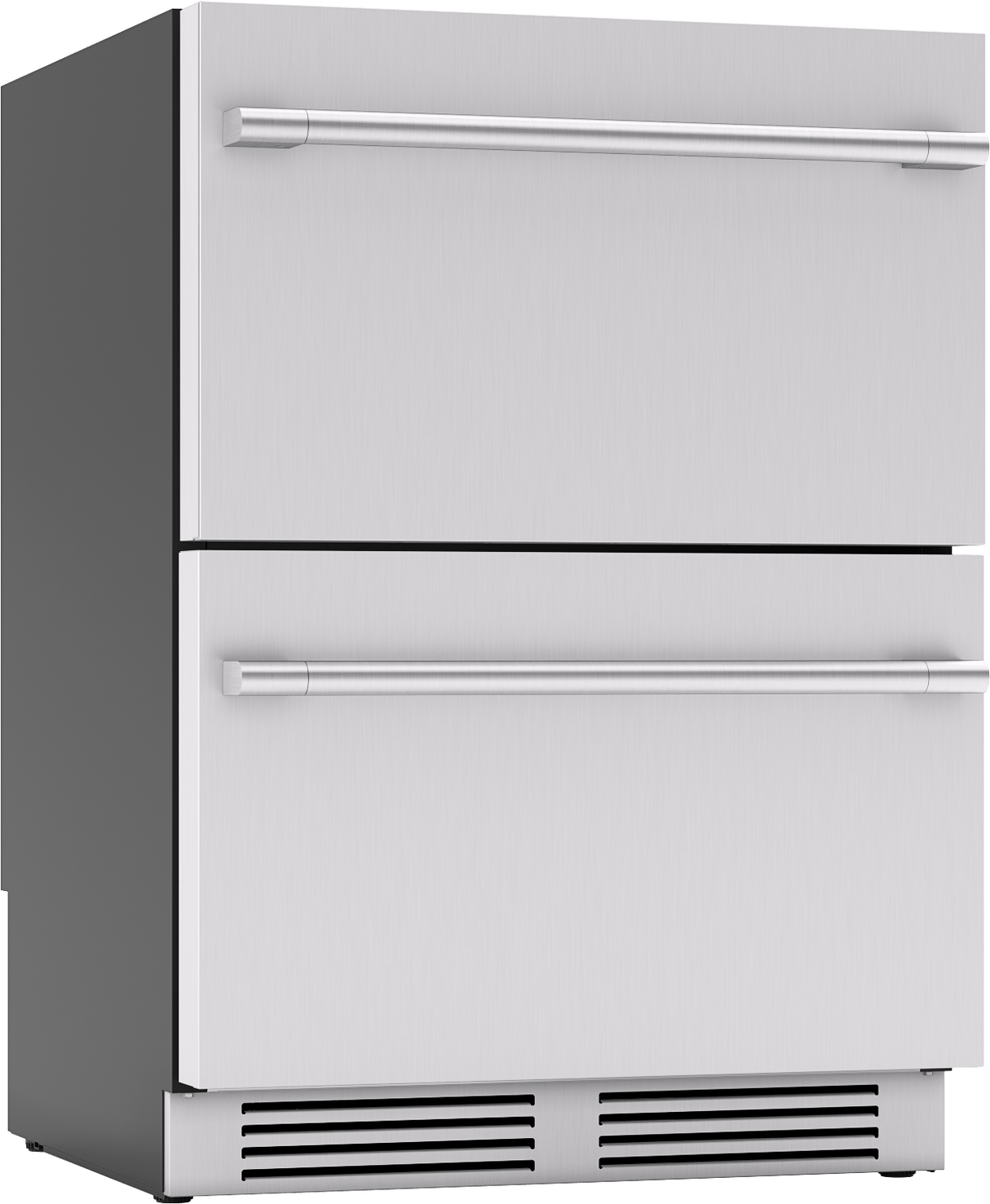 Presrv Refrigerator Drawers, 24in Compact, SS, 2 Zone