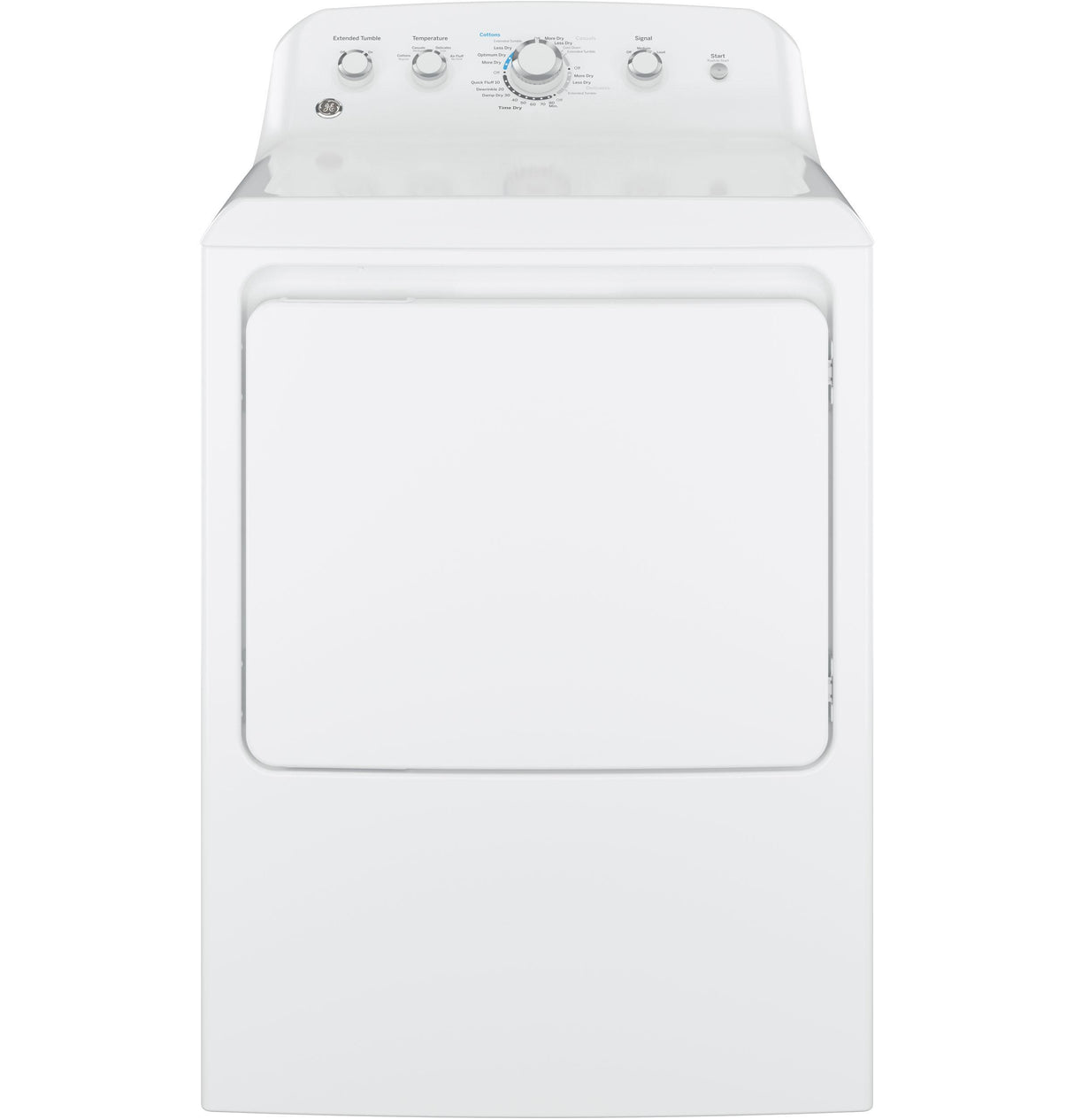 GE® 6.2 cu. ft. Capacity aluminized alloy drum Gas Dryer