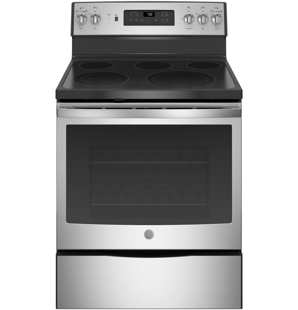 GE® 30" Free-Standing Electric Convection Range