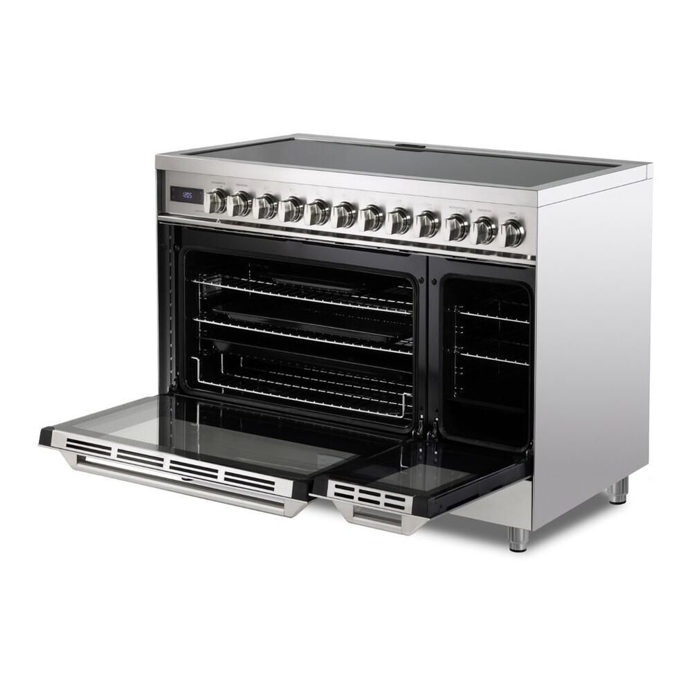 Verona Ultima 48" Induction Range with 7 Elements, Griddle and 6.5 cu. Ft. Oven Capacity in Stainless Steel