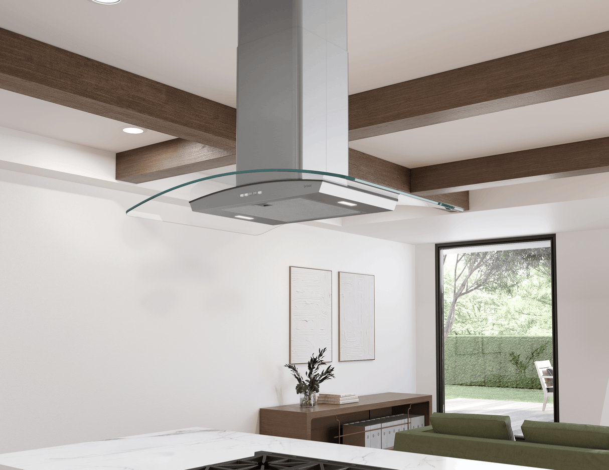 Brisas Curved Glass Island, 30" G, ACT, LED