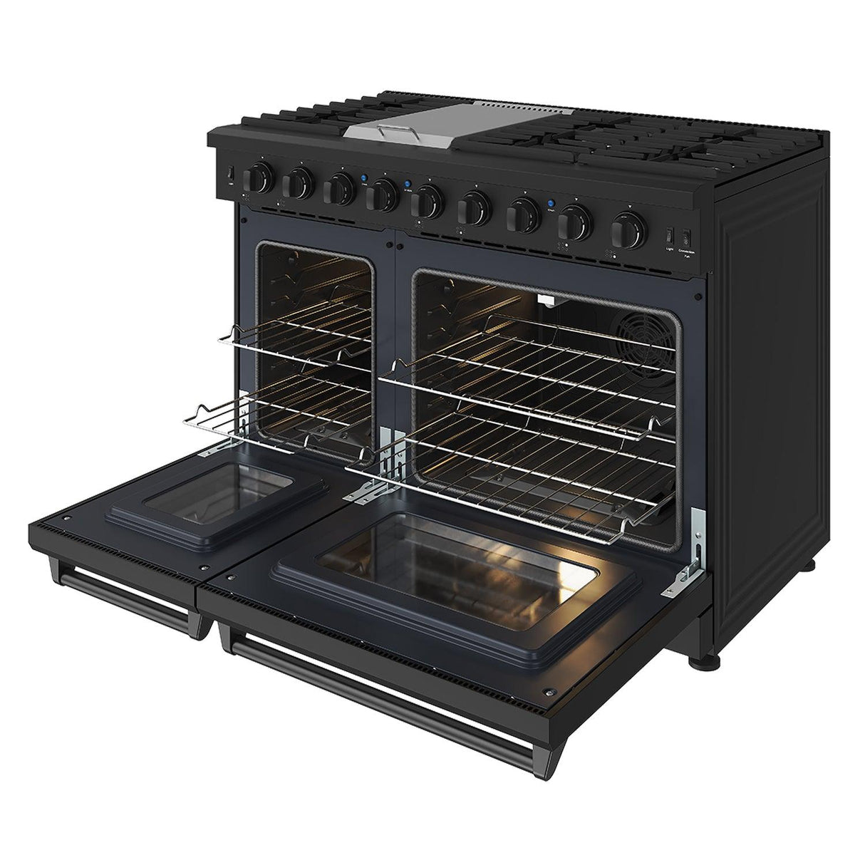 48 Inch Professional Liquid Propane Range In Black