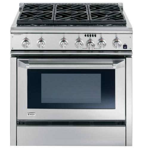 GE Monogram® 36" Dual-Fuel Professional Range with 6 Burners (Natural Gas)
