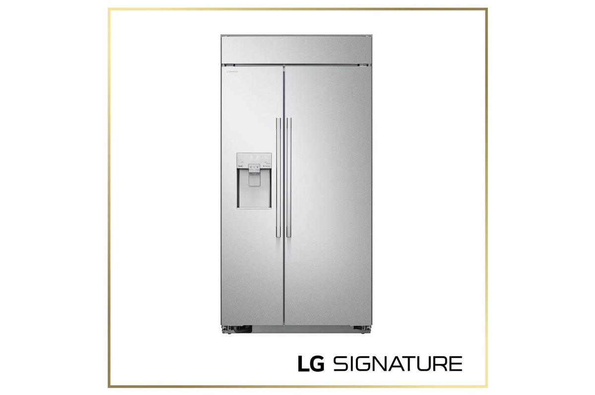 LG SIGNATURE 26 cu. ft. Smart Side-by-Side Built-In Refrigerator with Ice & Water Dispenser