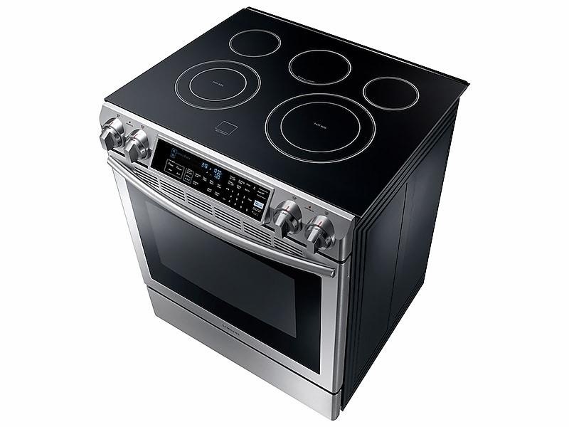 5.8 cu. ft. Slide-in Electric Range with Dual Convection in Stainless Steel