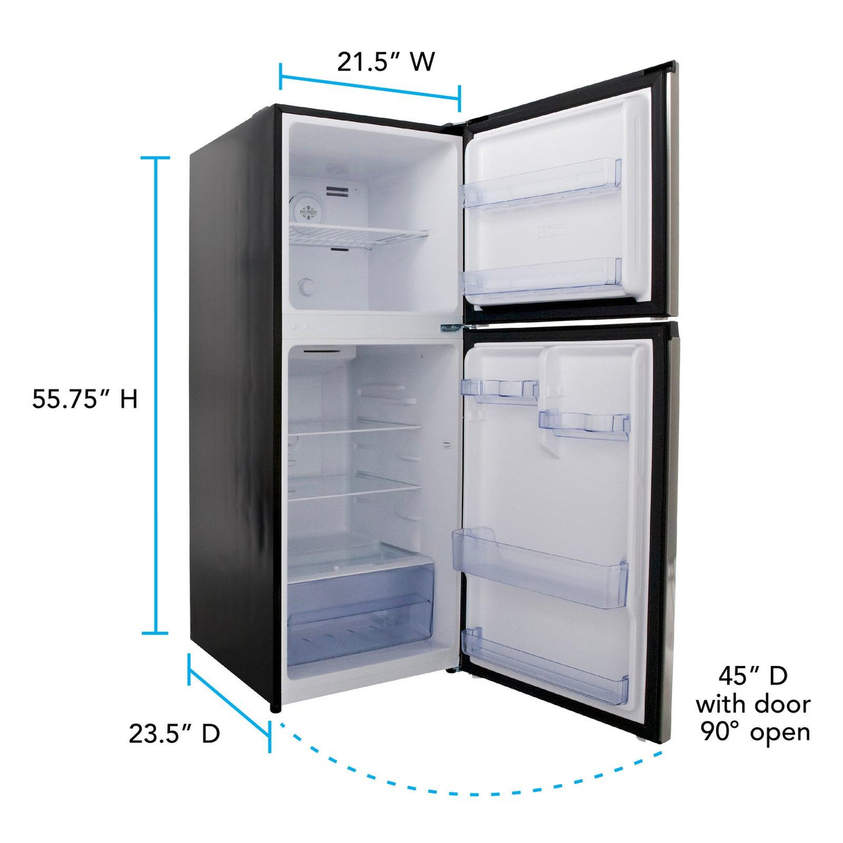 Avanti 7.0 Cu. Ft. Apartment Size Refrigerator - Stainless Steel