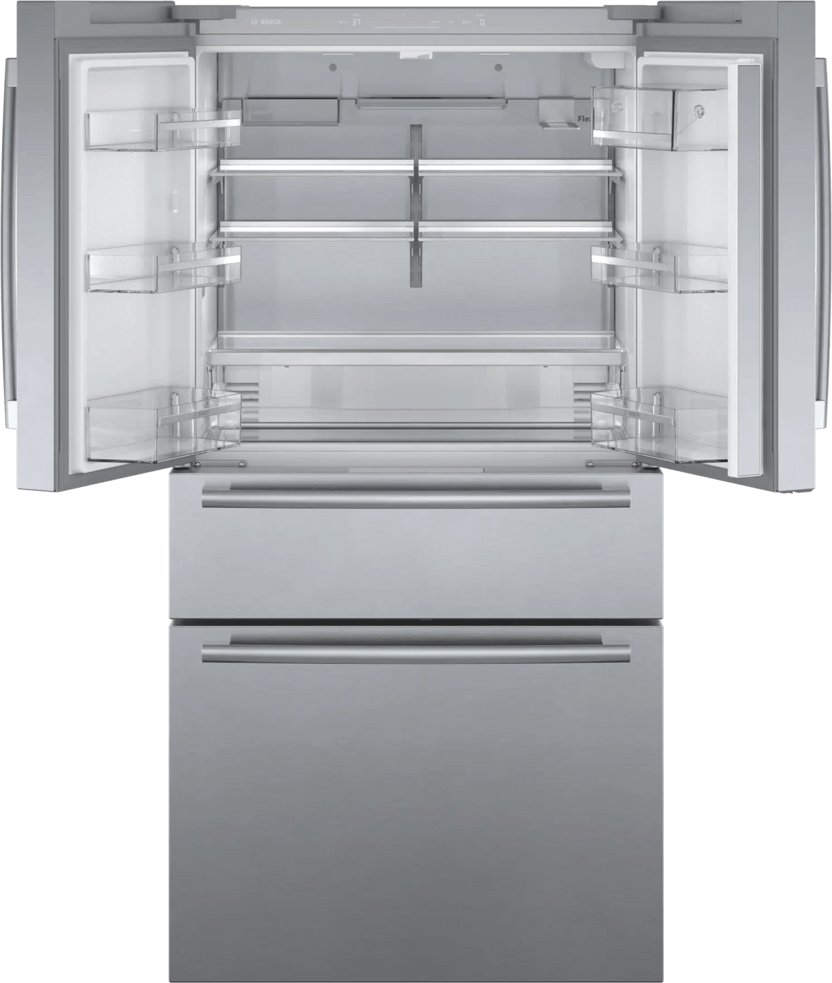 800 Series French Door Bottom Mount Refrigerator 36" Stainless steel (with anti-fingerprint)