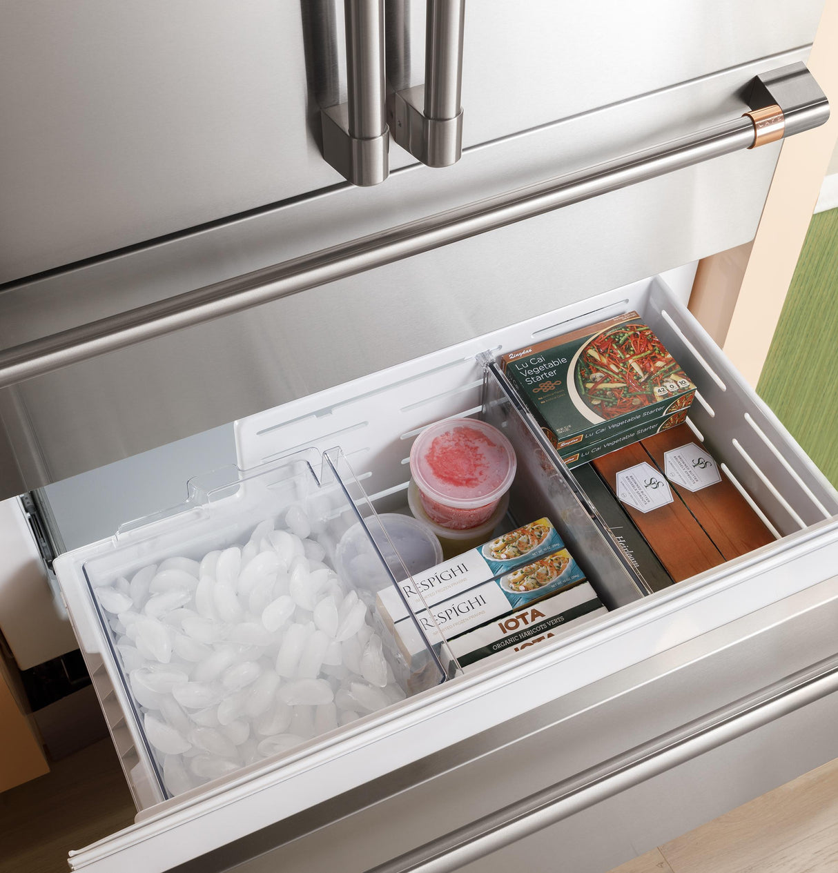 CAFE™ 36" Panel-Ready Integrated Bottom-Freezer Refrigerator - Right Swing