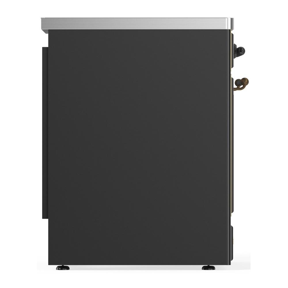 ILVE UMIB30NR3MGB Majestic III 30 inch Induction Range with 4 Elements, 4 cu. ft. Oven Capacity (Triple Glass Door, Graphite Matte, Burnished)