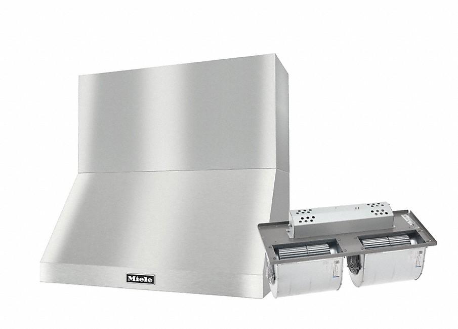 DAR 1230 Set 16 Wall-Mounted Range Hood with Extraction Mode with integrated XXL motor including 18" chimney cover.