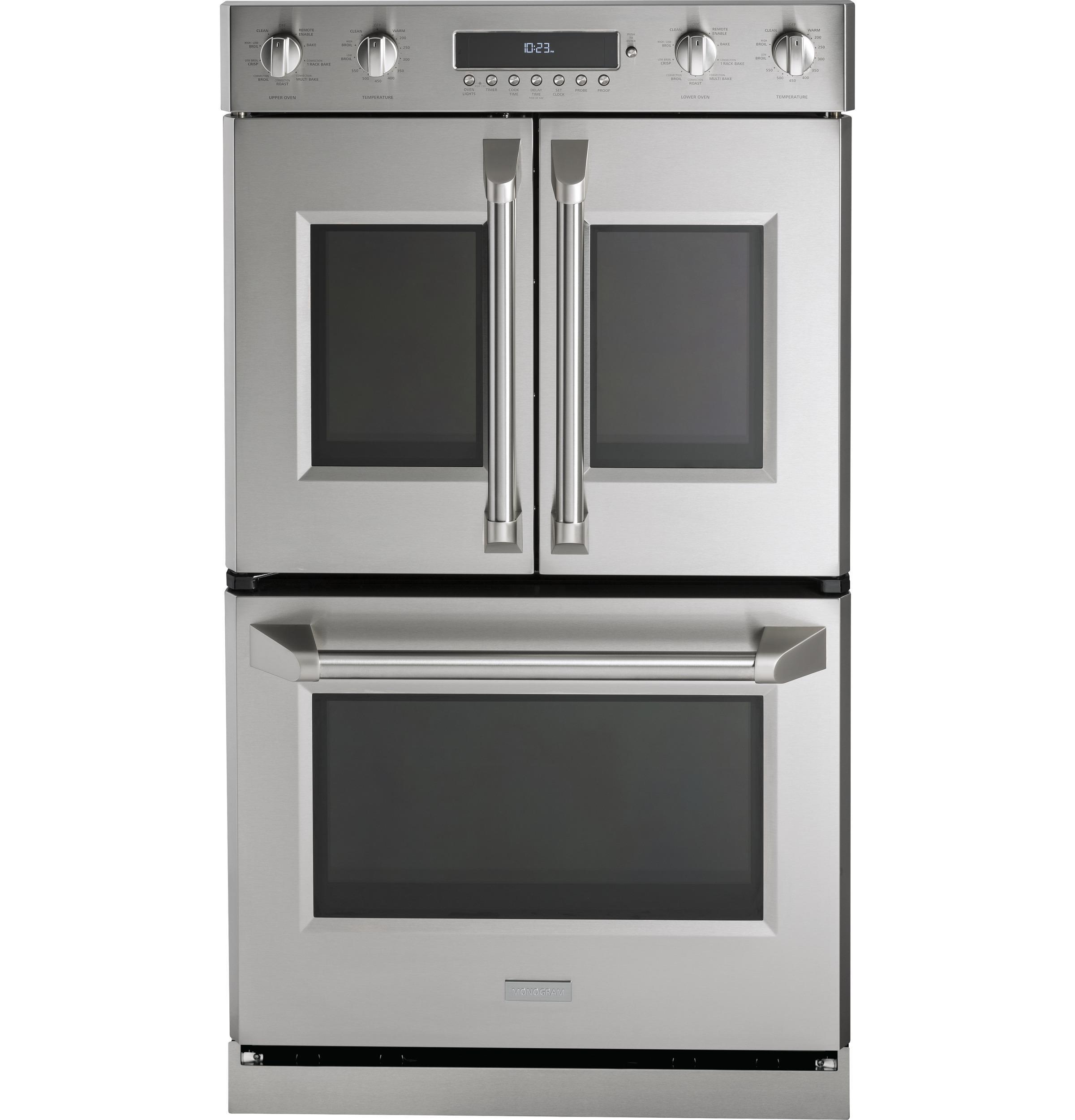 Monogram 30" Professional French-Door Electronic Convection Double Wall Oven