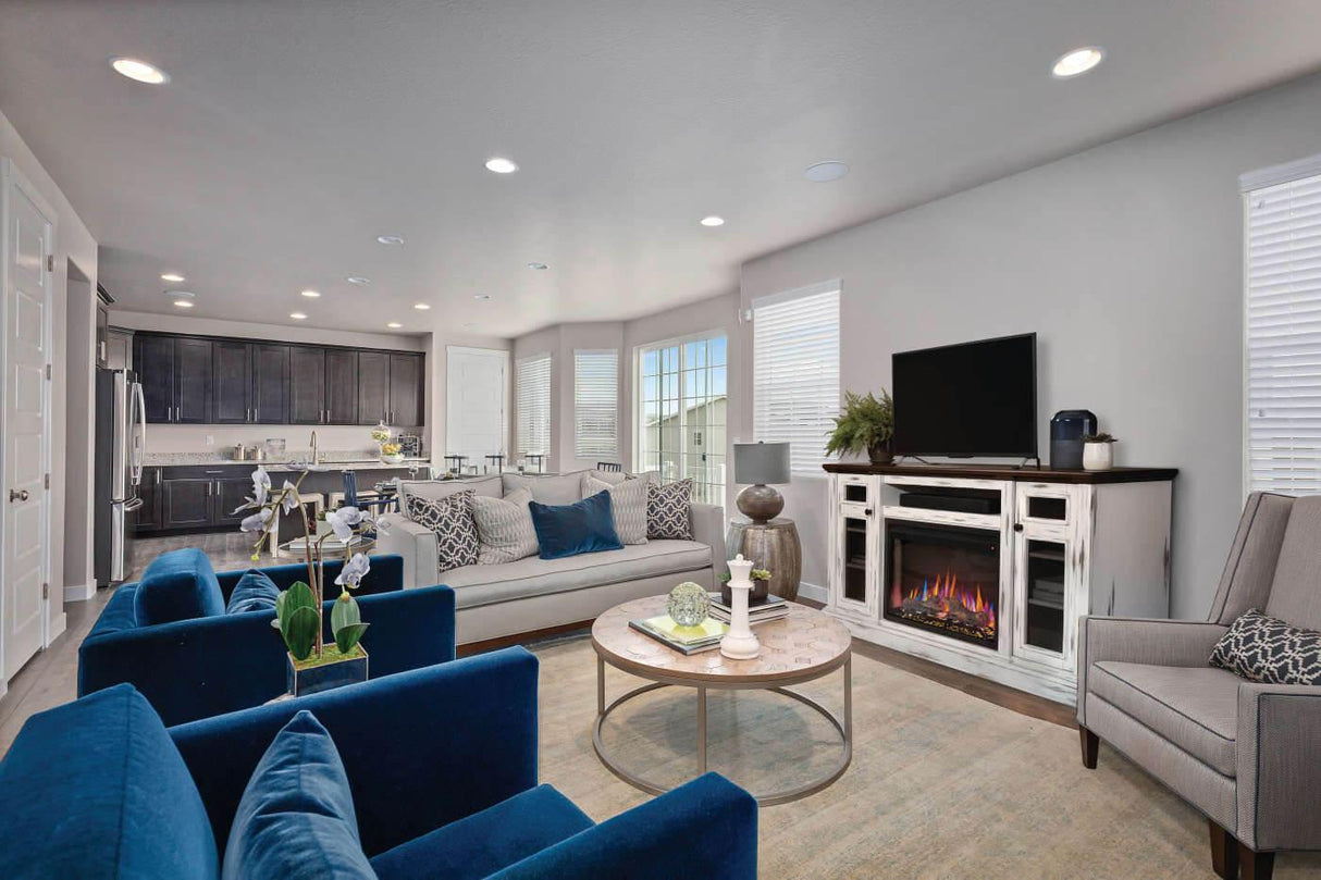 The Charlotte Electric Fireplace Media Console
