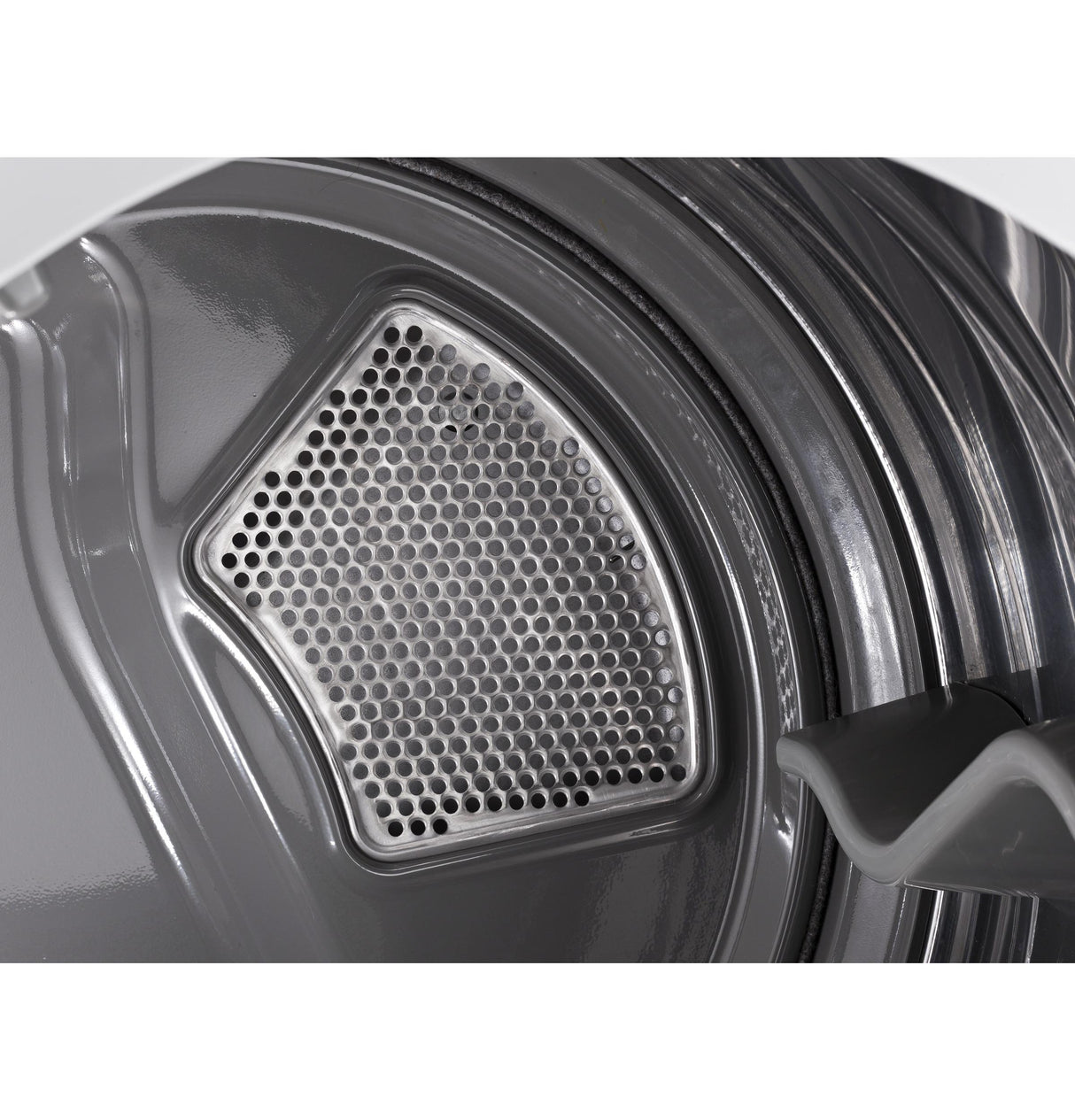 GE® 7.8 cu. ft. capacity gas dryer with stainless steel drum and steam
