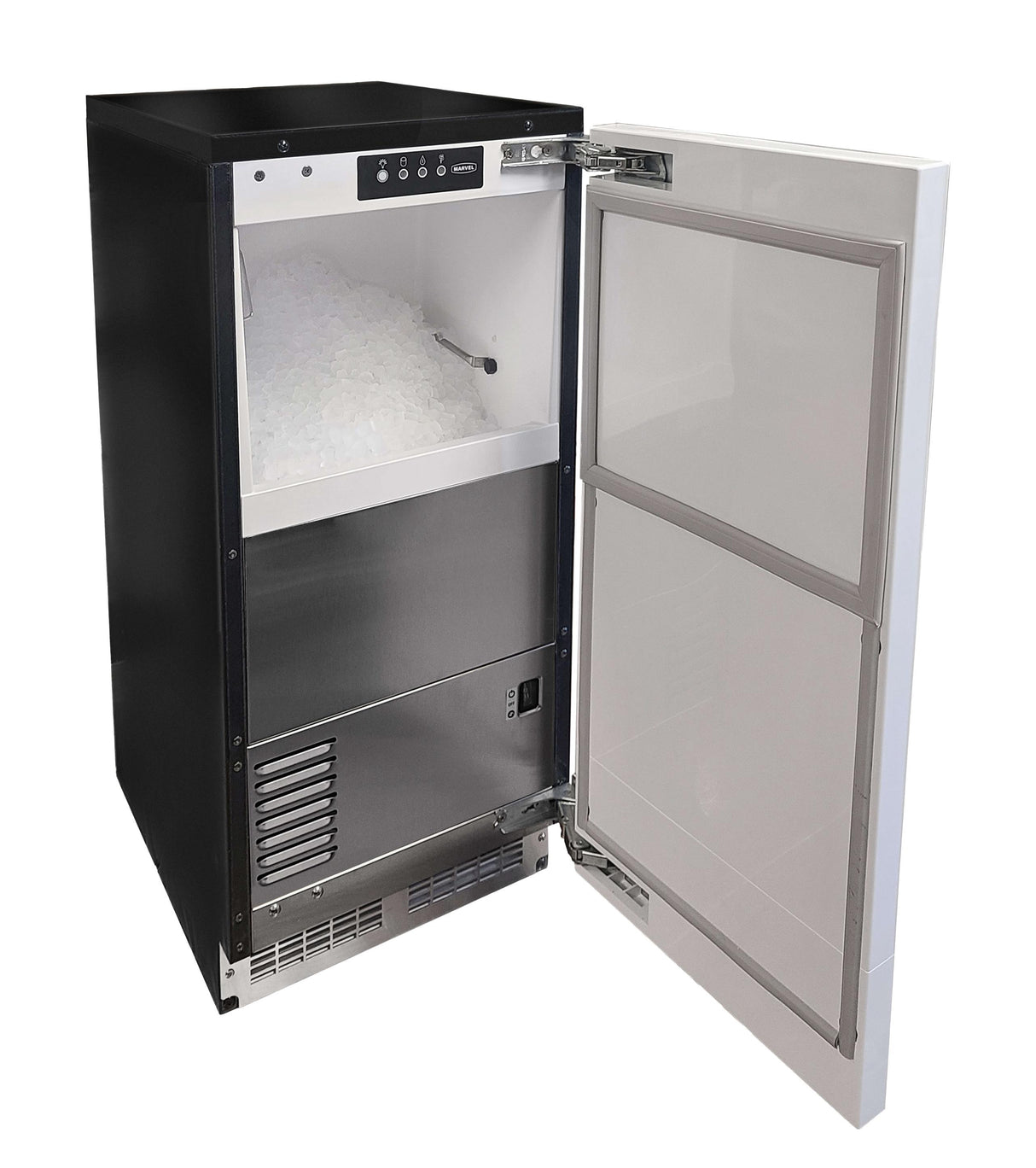 15 inch Low Profile Nugget Ice Machine with Door Style - Panel Ready
