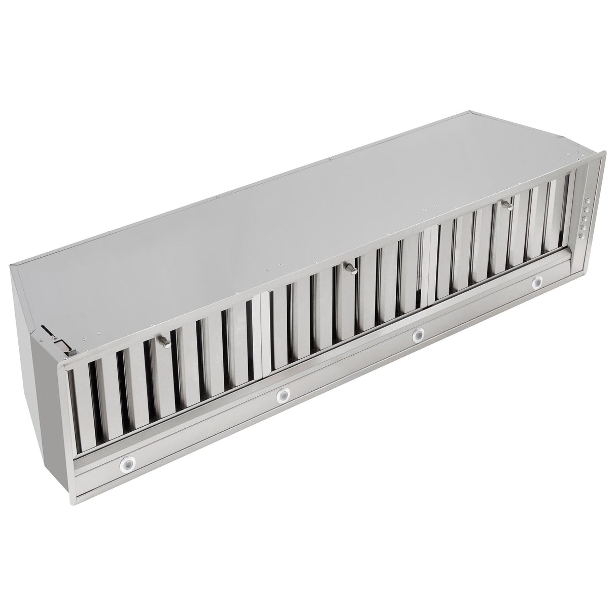 Forno Frassanito 48-Inch Recessed Range Hood, Stainless Steel Baffle Filters, LED Lighting