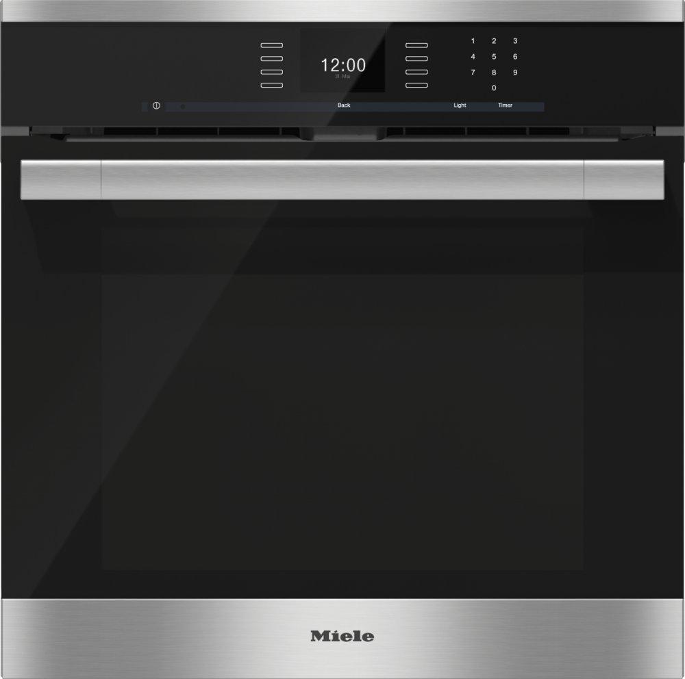 H 6560 BP AM - 24 Inch Convection Oven with AirClean catalyzer and Roast probe for precise cooking.