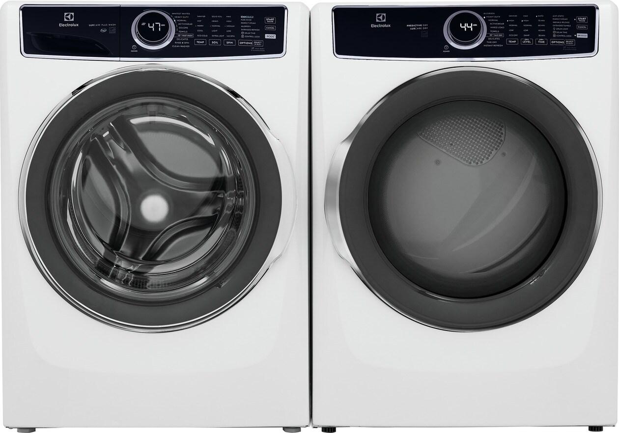 Electrolux Side-by-Side Front Load Washer & Electric Dryer Laundry Pair - White