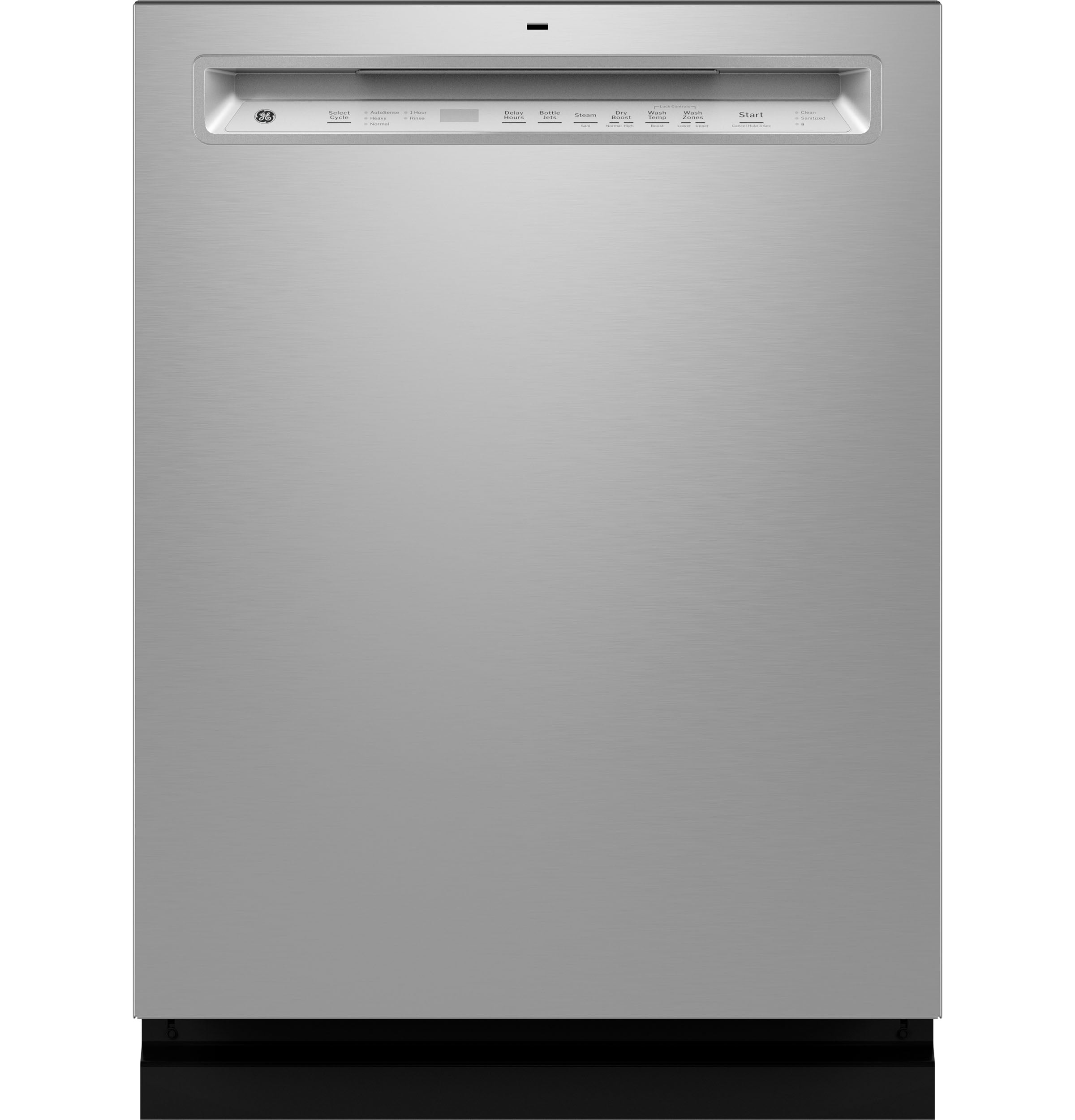GE® ENERGY STAR® Front Control with Stainless Steel Interior Dishwasher with Sanitize Cycle