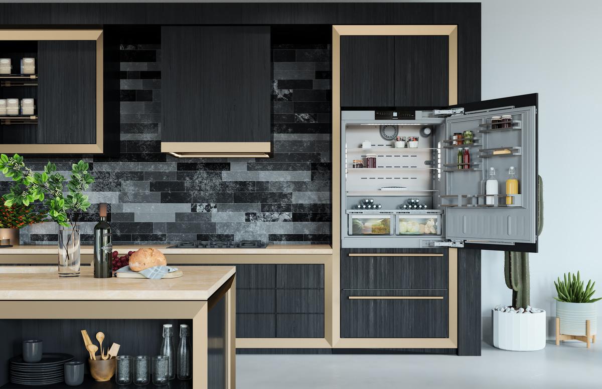 Fully Integrated Bottom Freezer Refrigerator with BioFresh