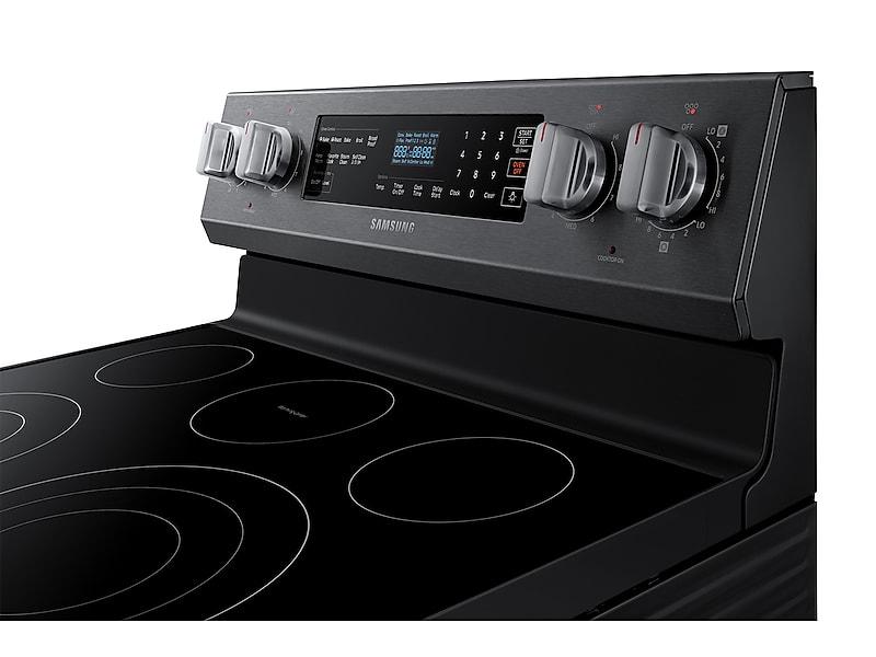 5.9 cu. ft. Freestanding Electric Range with True Convection in Black Stainless Steel