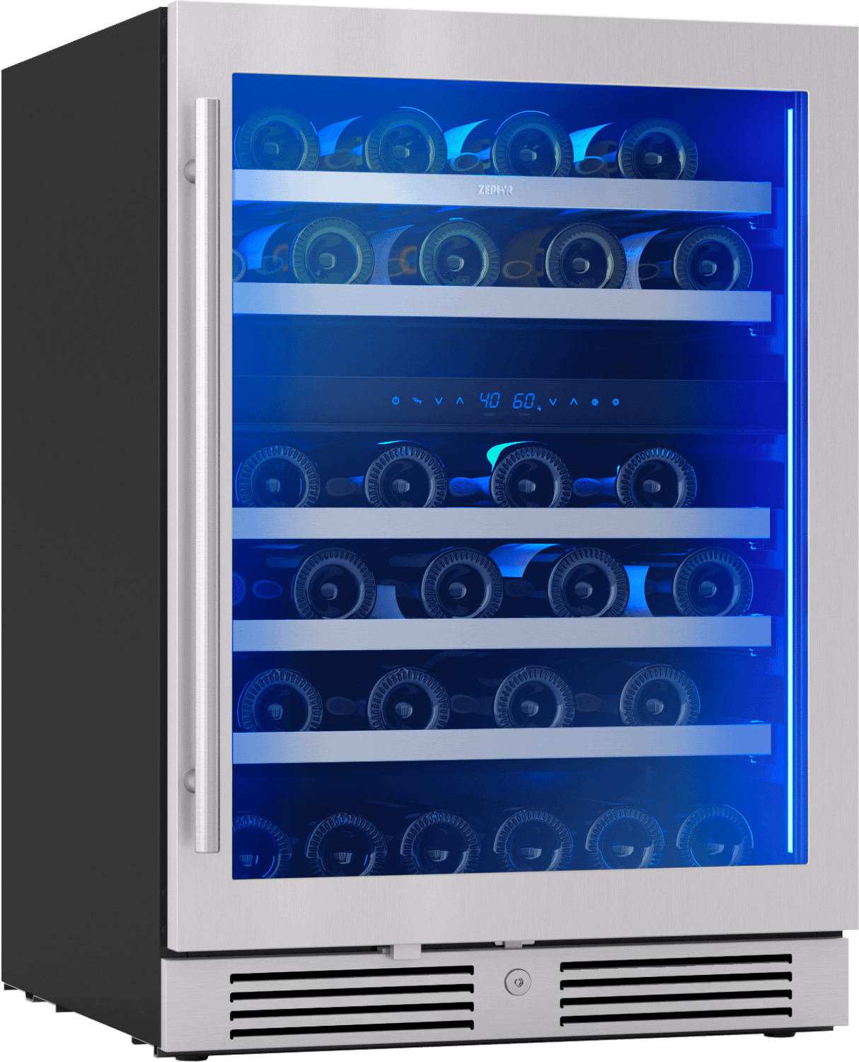 Presrv Wine Cooler, 24in UC, SS+Gls, Rvs Door, 2Z