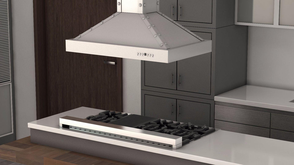 ZLINE 36" Designer Series Stainless Island Range Hood (KB2i-4SSXS-36)