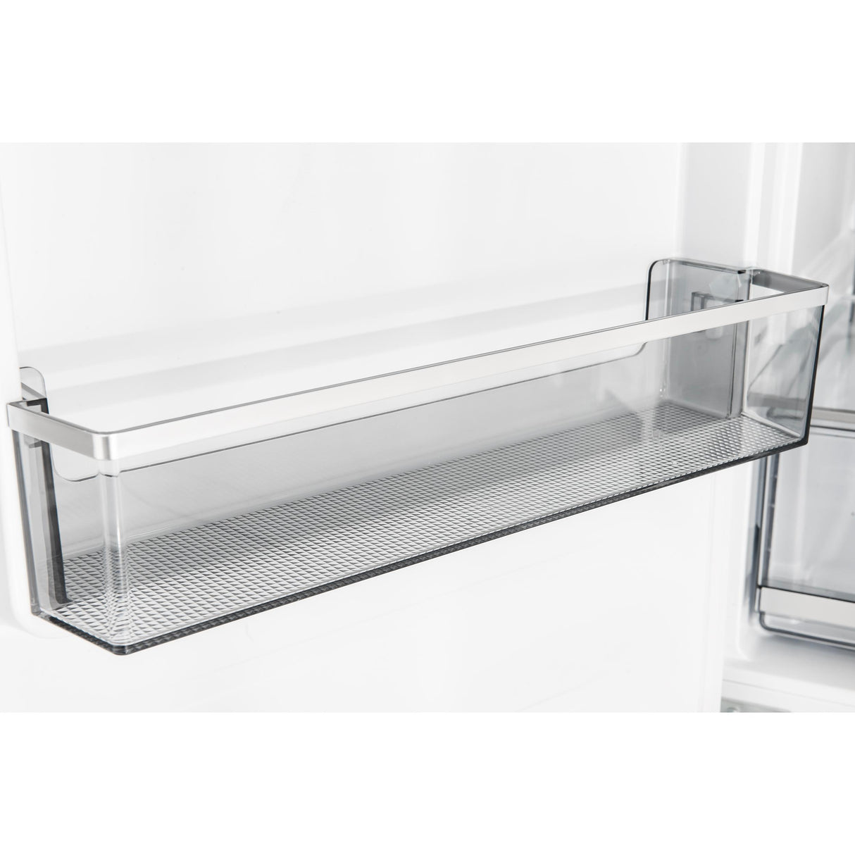 Custodia 24" Bottom Freezer, 10.3 cf., Left Swing, Ice Maker, Total No frost, White, Antique Brass handles