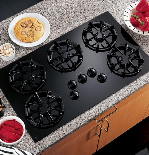 GE® 36" Built-In Gas Cooktop