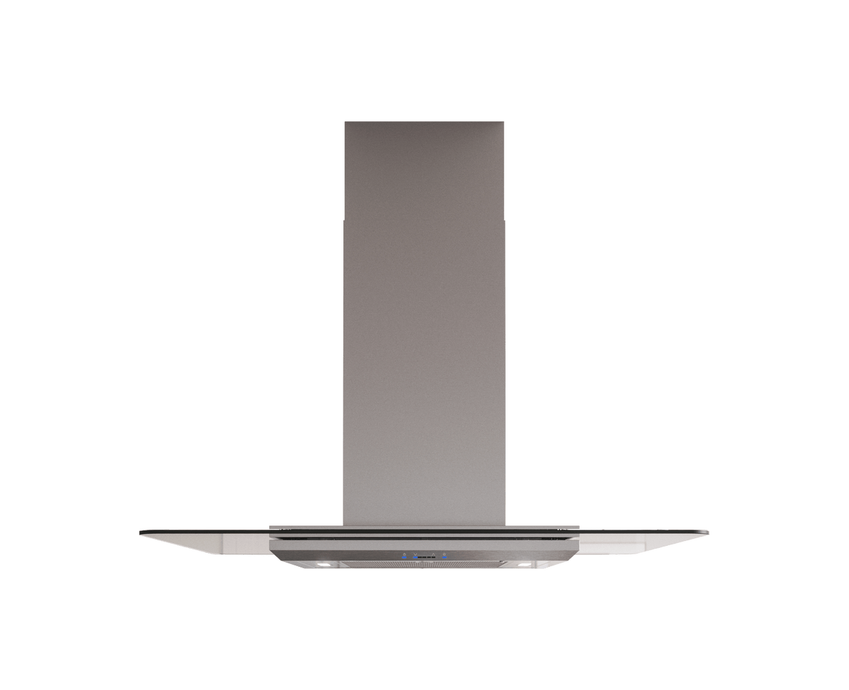 Verona, Island, 42in, SS+Glass, LED, ACT