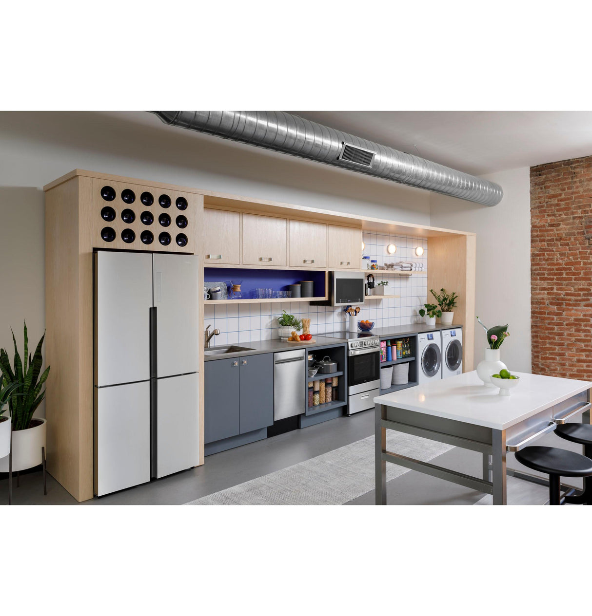 Haier ENERGY STAR® 4.1 cu.ft. Capacity Smart 24" Ventless Condenser Frontload Electric Dryer with Stainless Steel Basket