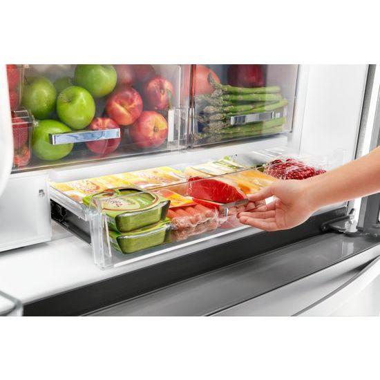 Whirlpool® 36-inch Wide Counter Depth French Door-within-Door Refrigerator - 24 cu. ft. - Black Stainless