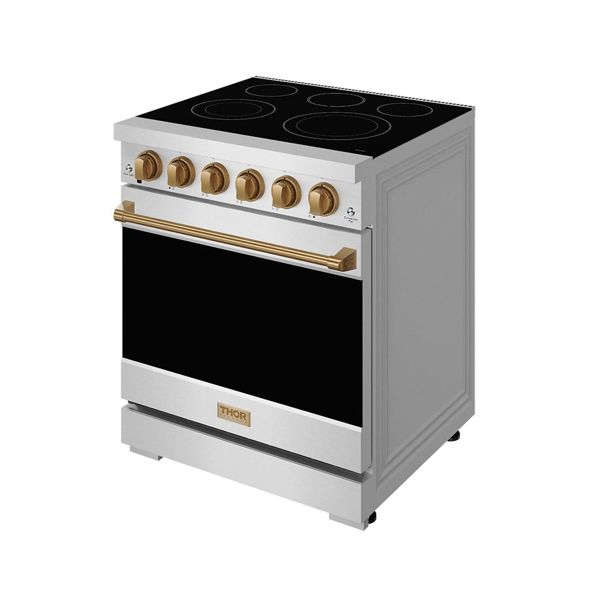 30 Inch Professional Electric Range With Precision Knob Control In Stainless Steel and Bronze Gordon Ramsay Series