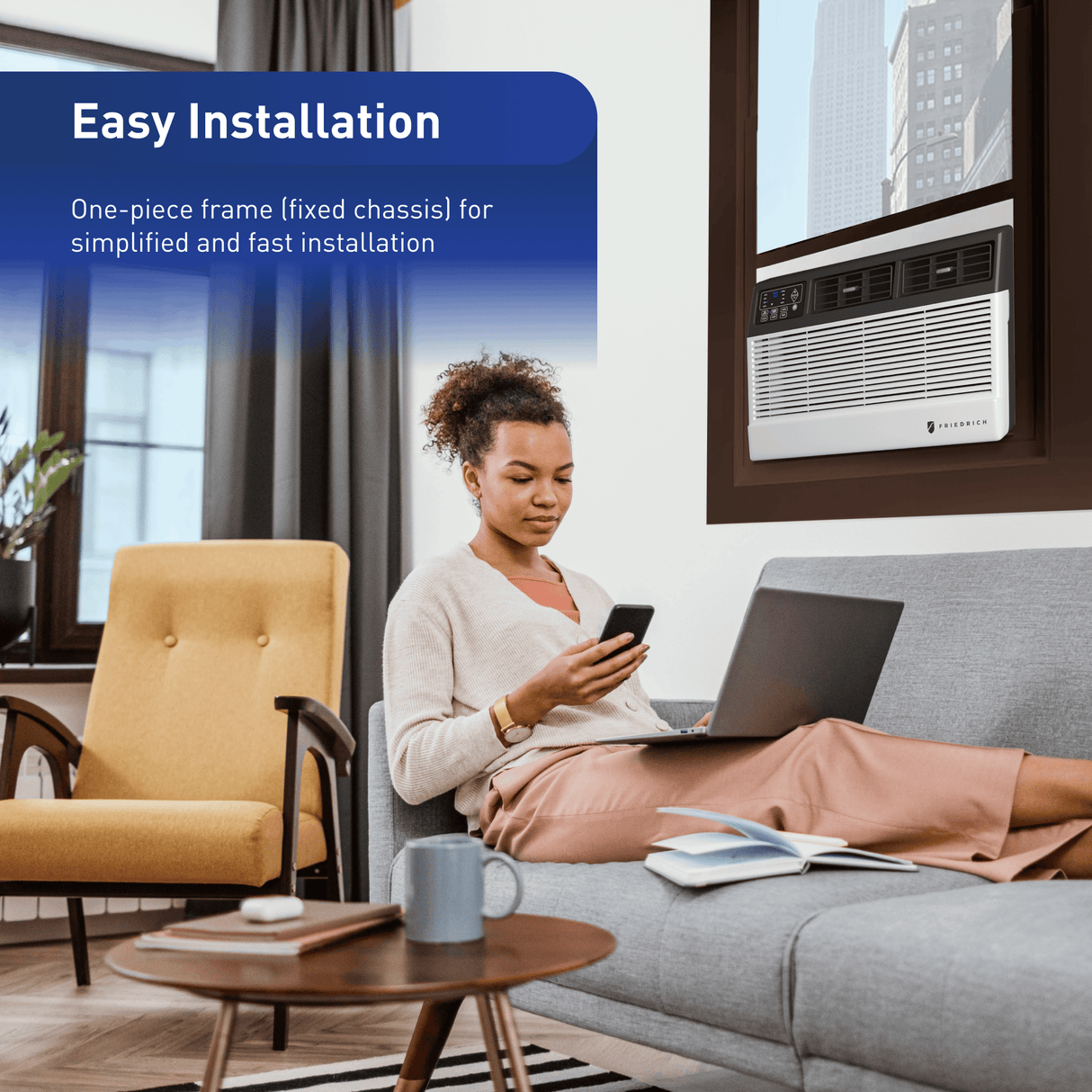 Friedrich Chill Premier 6,000 BTU 115V Smart Window/Wall Air Conditioner - Cool Only