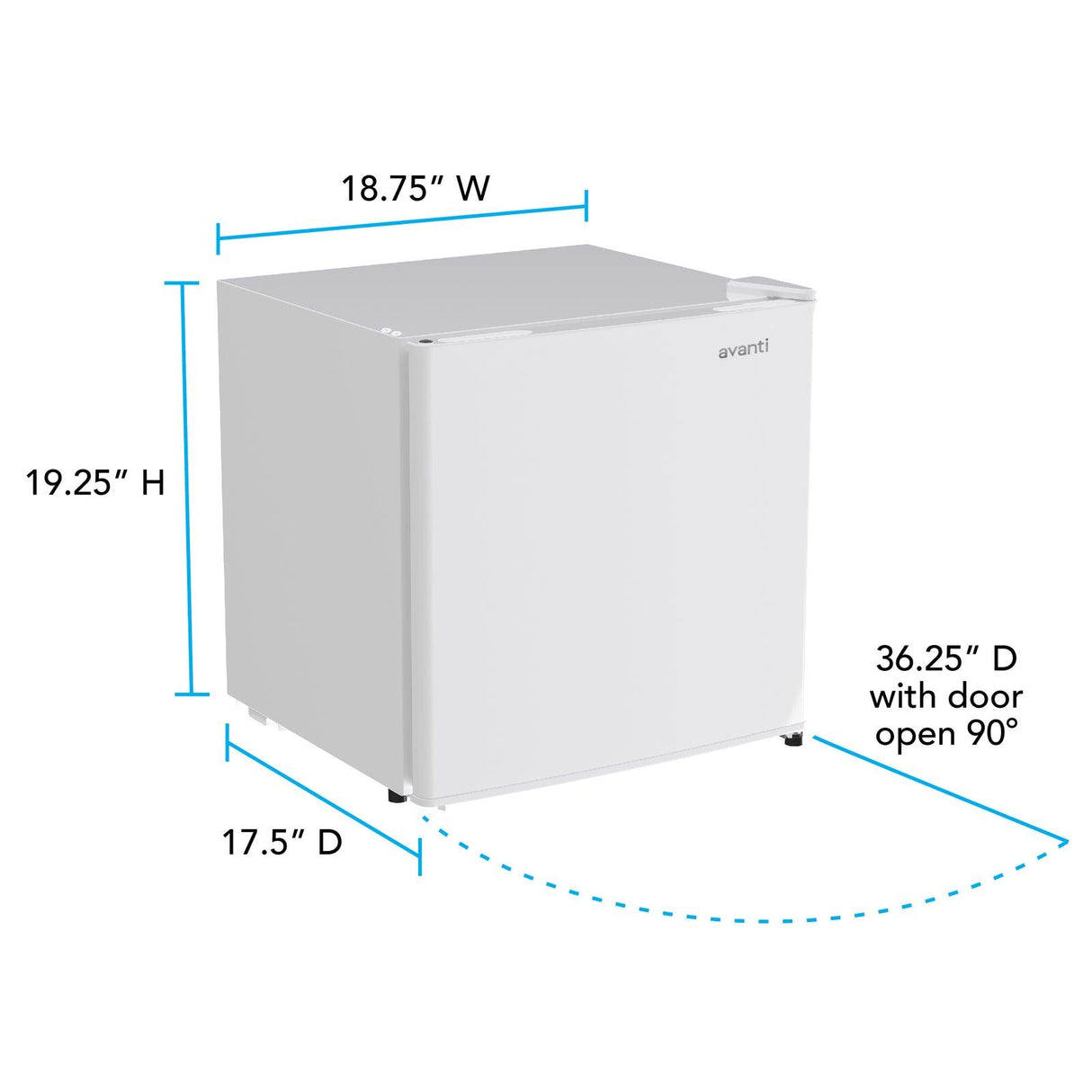 Avanti 1.6 cu. ft. Compact Refrigerator - Black