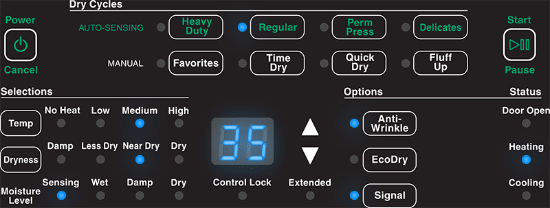 White Dryer: DR7 (Electric)