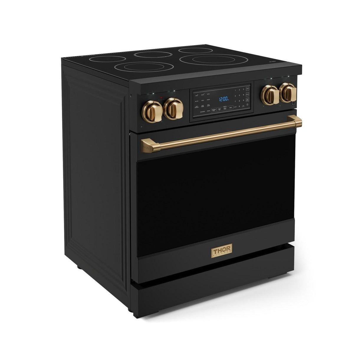30 Inch Professional Electric Range With Tilt Panel Touch Control In Black/bronze Gordon Ramsay Series