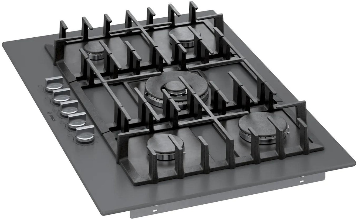 Benchmark® Gas Cooktop 30'' Tempered glass, Dark silver