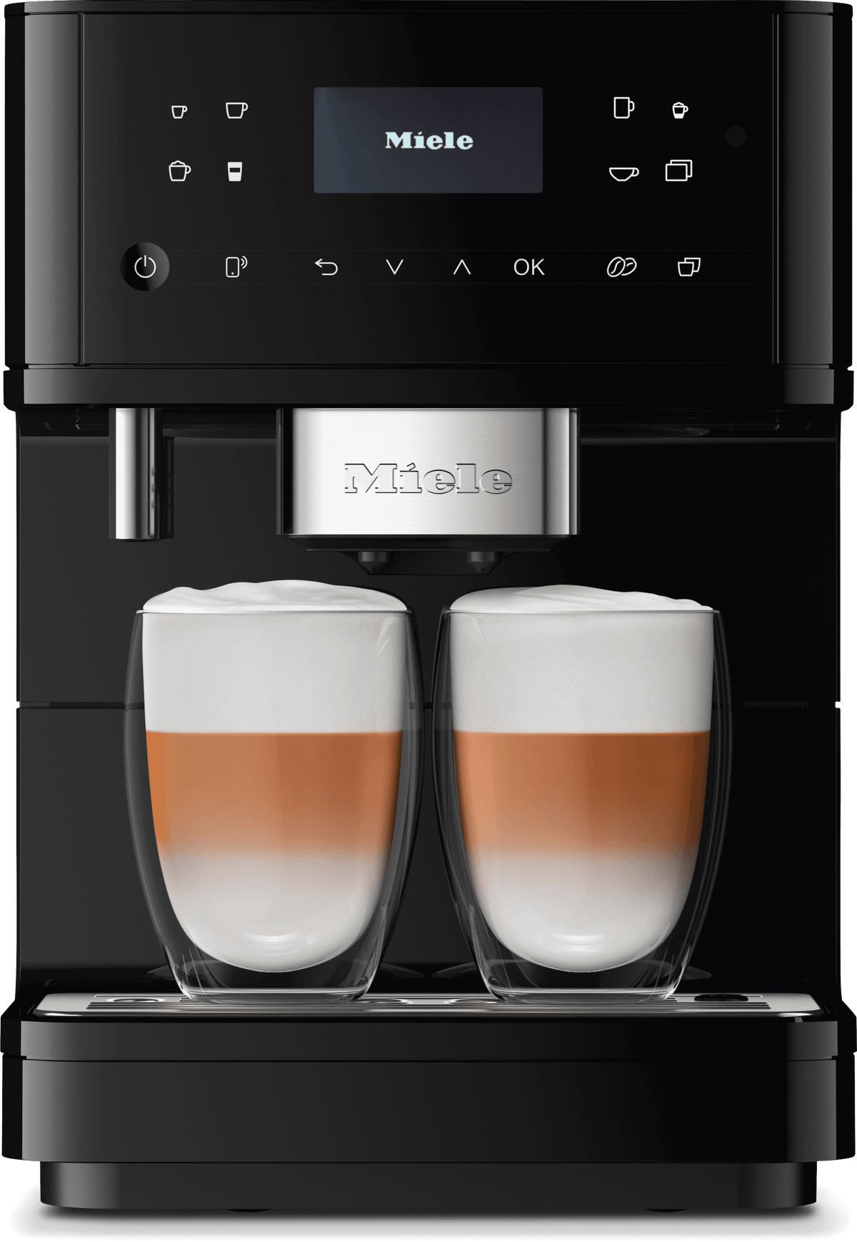 CM 6160 MilkPerfection Obsidian black - Countertop coffee machine With WiFi Conn@ct and a wide selection of specialty coffees for maximum freedom.