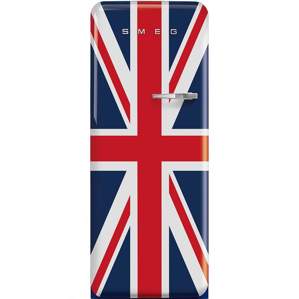 Approx 24" 50'S Style Refrigerator with ice compartment, Union Jack, Left hand hinge
