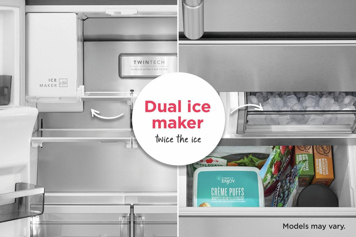 21 Cu. Ft. Counter-Depth 4-Door French Door Refrigerator